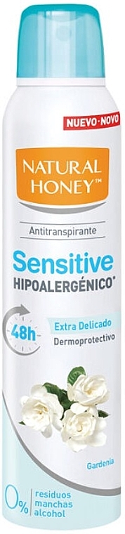 Dezodorant w sprayu - Natural Honey Sensitive Desodorante Spray — Zdjęcie N1