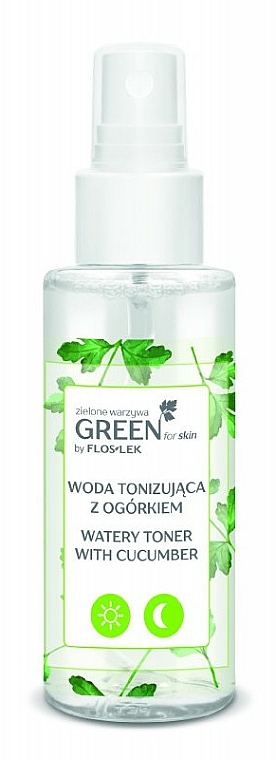 Woda tonizująca z ogórkiem - Floslek Green Gentle Make-up Remover — Zdjęcie N1