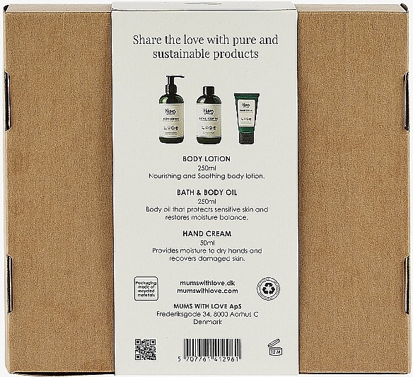 Zestaw - Mums With Love Body & Hand Gift Box (lotion/250ml + cr/hand/50ml + oil/body/250ml) — Zdjęcie N2