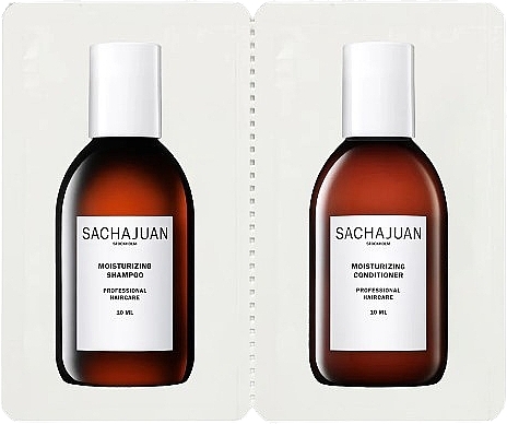 Zestaw próbek - Sachajuan Moisturizing Shampoo & Conditioner Duo (shm/10ml + cond/10ml) — Zdjęcie N1