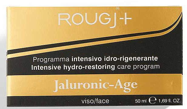 Krem nawilżający do twarzy - Rougj+ Complete-Age Jaluronic-Age Intensive Hydro-Restoring Care Program  — Zdjęcie N2