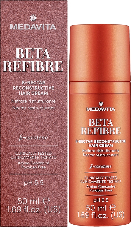 Regenerujący krem ​​do włosów zniszczonych - Medavita Beta Refibre B-Nectar Reconstructive Hair Cream — Zdjęcie N2