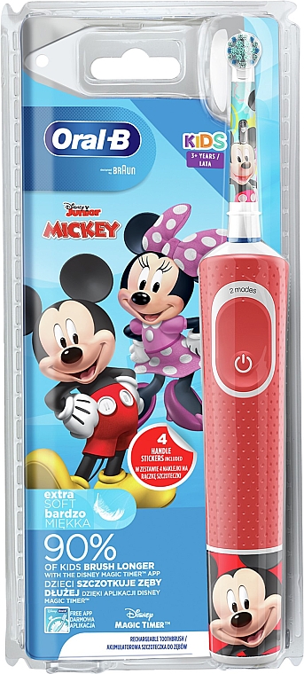 Elektryczna szczoteczka do zębów dla dzieci Myszka Miki - Oral-B Braun Kids Mickey — Zdjęcie N1