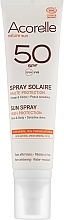 Kup PRZECENA! Organiczny spray przeciwsłoneczny SPF 50 - Acorelle Sun Spray High Protection Sensitive Skins *