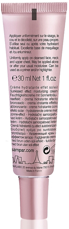 Krem nawilżający wyrównujący koloryt skóry - Sampar Cosmakeup Golden Glow Sunkissed Effect Moisturizing Cream — Zdjęcie N4