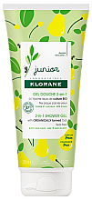 Kup Żel pod prysznic dla dzieci - Klorane Junior 2in1 Shower Gel Pear Body and Hair