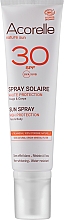 Organiczny spray przeciwsłoneczny do opalania SPF 30 - Acorelle Sun Spray High Protection Face & Body — Zdjęcie N2