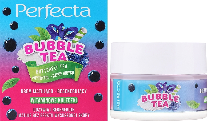 Matujący krem regenerujący do twarzy - Perfecta Bubble Tea — Zdjęcie N2