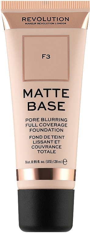 Matujący podkład kryjący do twarzy - Makeup Revolution Matte Base Foundation
