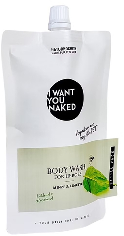 Żel pod prysznic Mięta i limonka - I Want You Naked For Heroes Body Wash (Refill) — Zdjęcie N1