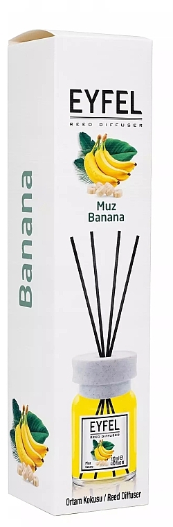 Dyfuzor zapachowy Banan - Eyfel Perfume Reed Diffuser Banana — Zdjęcie N1