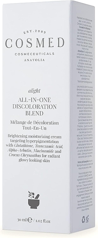 Rozświetlający krem ​​do twarzy - Cosmed Alight All-In-One Discoloration Blend — Zdjęcie N2