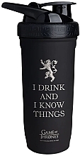 Shaker, 900 ml - SmartShake Game Of Thrones I Drink And I Know Things Reforce Stainless Steel — Zdjęcie N1