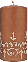 Kup Świeca dekoracyjna, 7x14 cm, brązowa - Artman Tiffany Candle