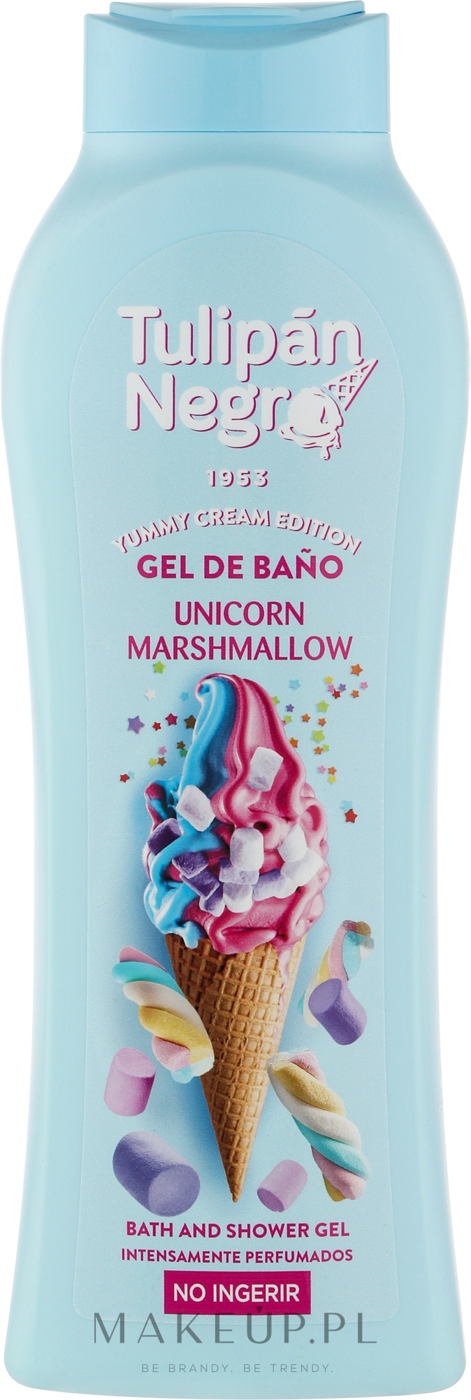 Żel pod prysznic Unicorn Marshmallow - Tulipan Negro Intense Bath And Shower Gel Marshmallow Unicorn — Zdjęcie 650 ml
