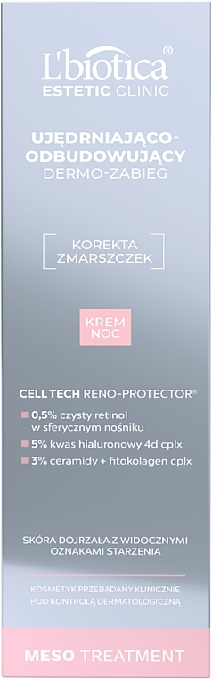 Ujędrniająco-odbudowujący dermozabieg do twarzy na noc - L’biotica Estetic Clinic MESO Treatment — Zdjęcie N3