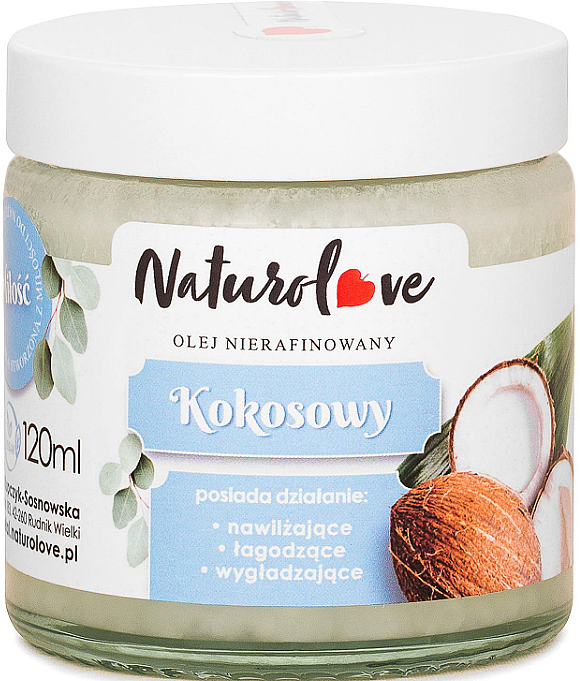 Nierafinowany olej kokosowy - Naturolove Unrefined Coconut Oil — Zdjęcie N1
