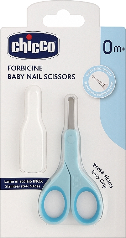 Nożyczki do paznokci dla niemowląt, niebieski - Chicco Baby Nail Scissors — Zdjęcie N1
