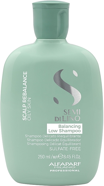 Szampon do przetłuszczającej się skóry głowy - Alfaparf Semi Di Lino Scalp Rebalance Balancing Low Shampoo — Zdjęcie N1