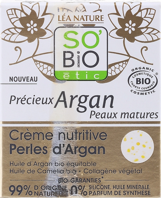 PRZECENA! Odżywczy krem arganowy na dzień - So'Bio Argan Nourishing Cream * — Zdjęcie N2