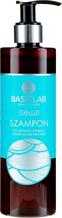 Szampon do włosów cienkich - BasicLab Dermocosmetics Capillus — Zdjęcie N2