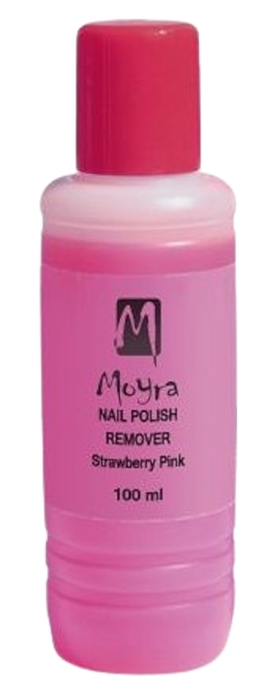 Bezacetonowy zmywacz do paznokci Strawberry - Moyra Acetone Free Nail Polish Remover — Zdjęcie N1