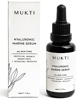 Serum hialuronowe do twarzy - Mukti Organics Hyaluronic Marine Serum — Zdjęcie N1