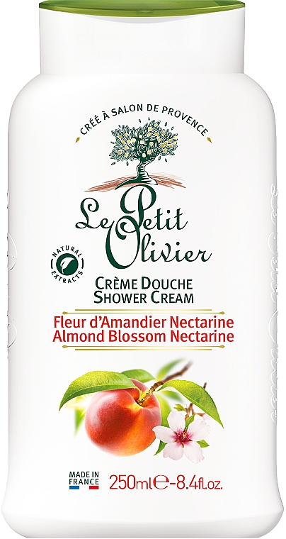 Krem pod prysznic Kwiat migdałowca i nektarynka - Le Petit Olivier Almond Blossom Nectarine — Zdjęcie N1