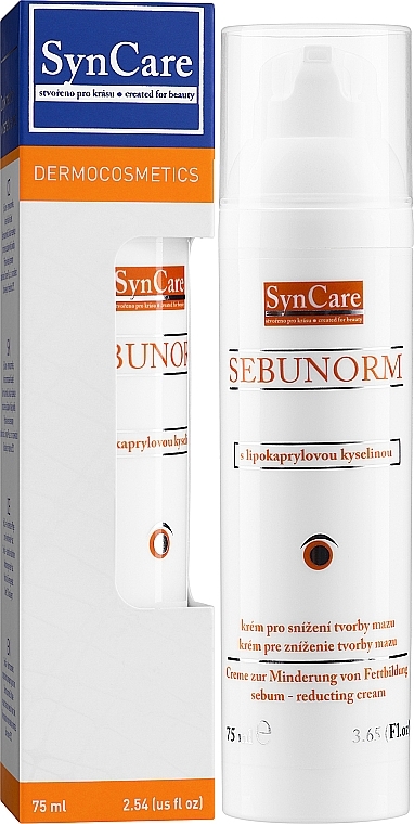 Krem do twarzy regulujący wydzielanie gruczołów skórnych - SynCare Sebunorm Reducting Cream — Zdjęcie N2