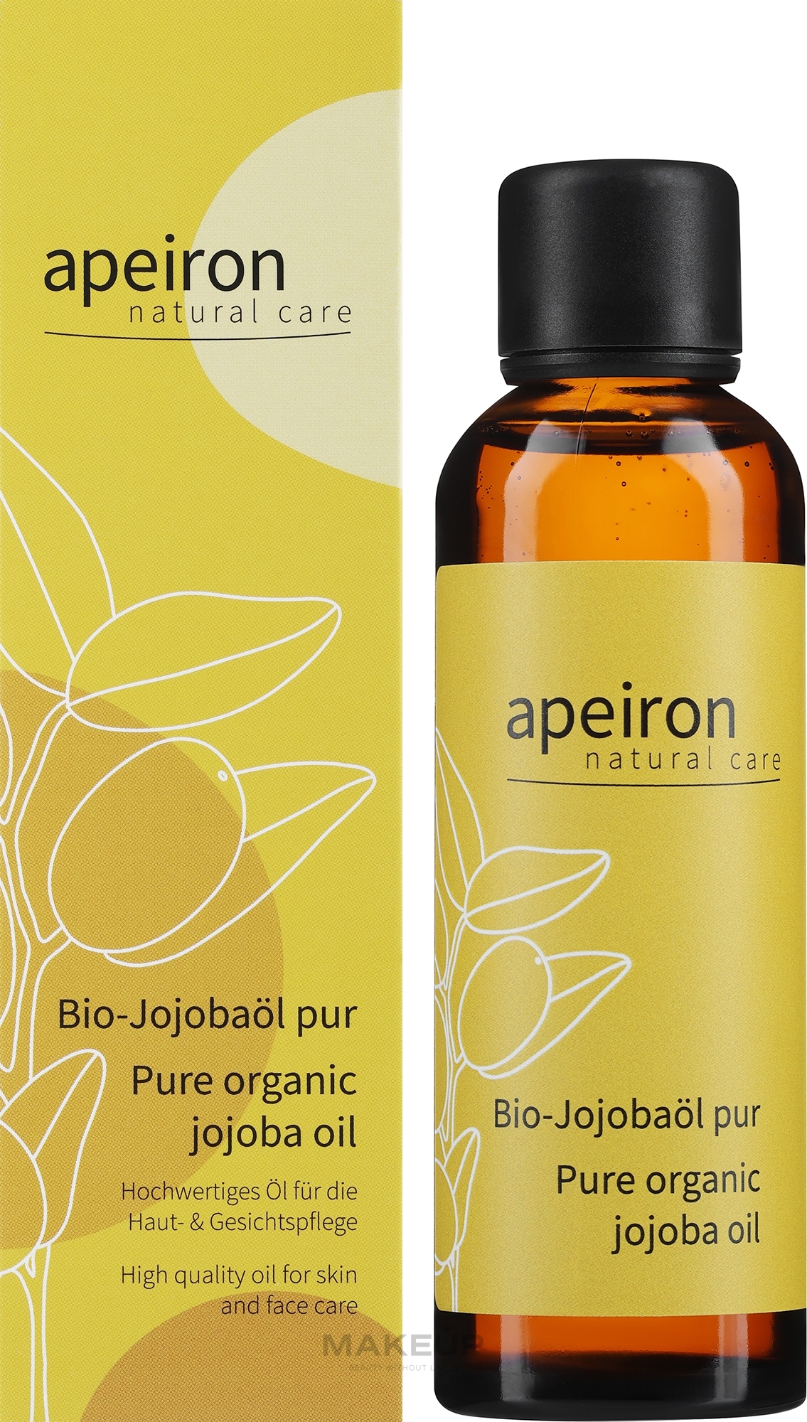 Czysty olej jojoba - Apeiron Jojoba Oil Pure — Zdjęcie 75 ml