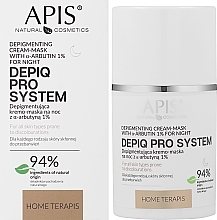 Depigmentująca maska na noc z α-arbutyną 1% - APIS Professional Depiq Pro System Depigmenting Cream-Mask — Zdjęcie N1
