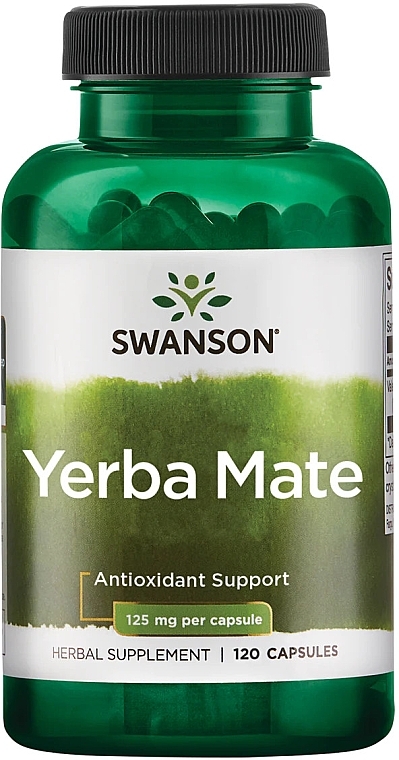 Suplement diety Yerba Mate, 125 mg - Swanson Yerba Mate — Zdjęcie N1