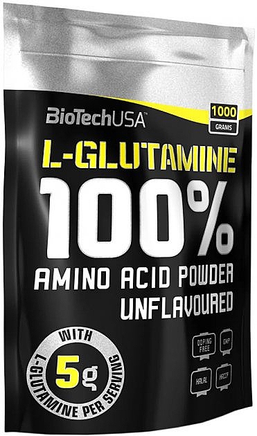 Suplement diety L-Glutamina - BioTechUSA 100% L-Glutamine — Zdjęcie N2