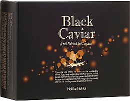 Przeciwzmarszczkowy krem regenerujący do twarzy z ekstraktem z czarnego kawioru - Holika Holika Black Caviar Anti-Wrinkle Cream — фото N2