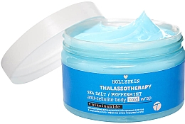 Chłodzący antycellulitowy okład na ciało z solą morską i olejkiem eterycznym z mięty pieprzowej - Hollyskin Thalassotherapy Sea Salt Peppermint Anti-cellulite Body Cold Wrap — Zdjęcie N1