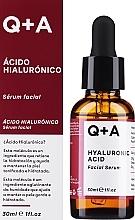 PRZECENA! Serum do twarzy, szyi i dekoltu z kwasem hialuronowym - Q+A Hyaluronic Acid Facial Serum * — Zdjęcie N2