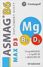 Kup Suplement diety Asmag B6 Max D3, tabletki - Farmapol