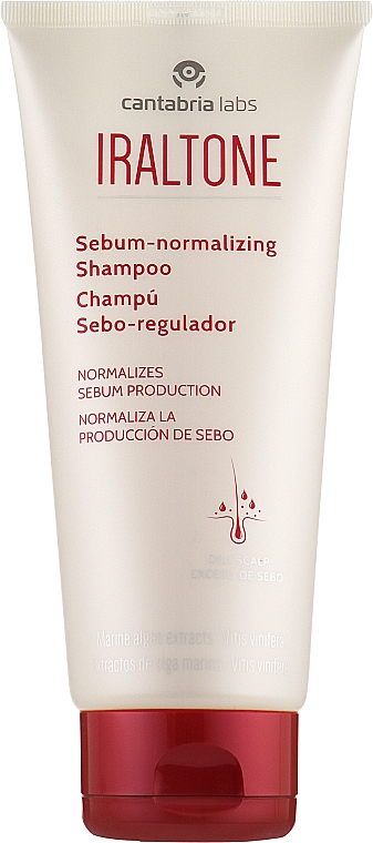 Szampon seboregulujący do tłustej skóry głowy - Cantabria Labs Iraltone Saboregulating Shampoo — Zdjęcie N1