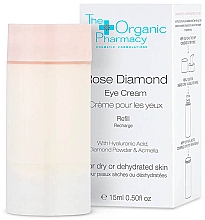 Krem do skóry wokół oczu (uzupełnienie) - The Organic Pharmacy Rose Diamond Eye Cream Refill — Zdjęcie N1