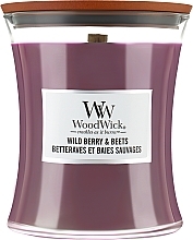 Świeca zapachowa w szkle - Woodwick Hourglass Candle Wild Berry & Beets — Zdjęcie N3