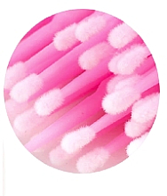 Mikroszczoteczki do przedłużania i usuwania rzęs, różowe, 1,5 mm - Deni Carte — Zdjęcie N2