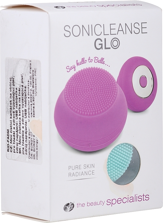 PRZECENA! Elektryczna szczoteczka do mycia twarzy, różowa - Rio-Beauty SoniCleanse Glo Belle * — Zdjęcie N5