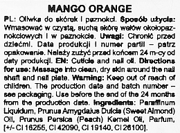 Olejek do paznokci i skórek Mango i pomarańcza - Silcare Cuticle Oil Mango Orange — Zdjęcie N2