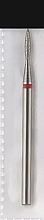 Frez diamentowy, podłużny, 1.6 mm, L-8 mm, czerwony - Head The Beauty Tools — Zdjęcie N1