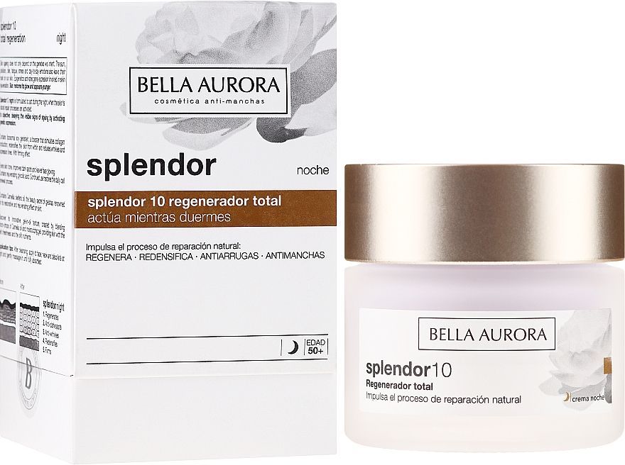 Regenerujący krem do twarzy - Bella Aurora Splendor 10 Total Regeneration Night Cream — Zdjęcie N1