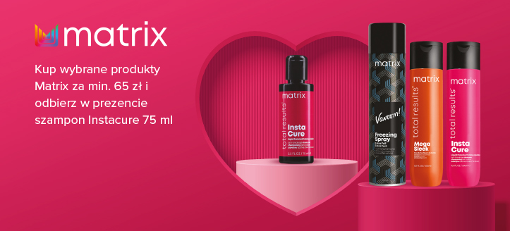 Kup wybrane produkty Matrix za min. 65 zł i odbierz w prezencie szampon Instacure 75 ml.