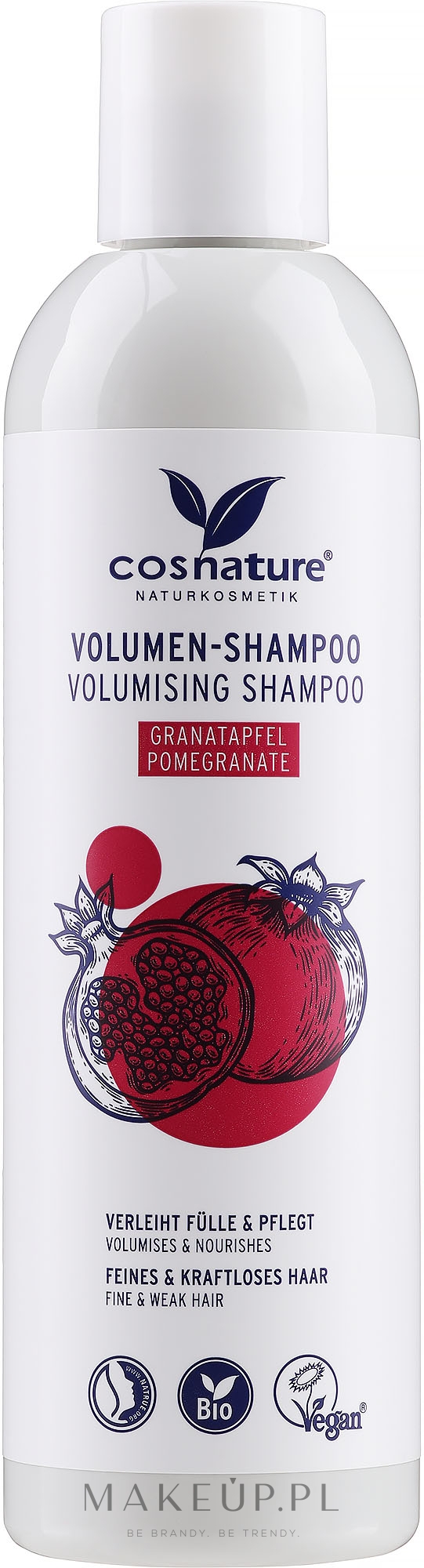 Szampon zwiększający objętość włosów Granat - Cosnature Volumen Granat Shampoo — Zdjęcie 250 ml