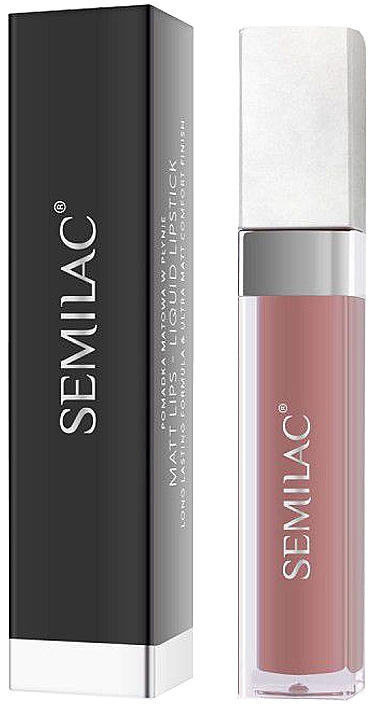 Matowa pomadka w płynie - Semilac Liquid Matte Lipstick — Zdjęcie N1