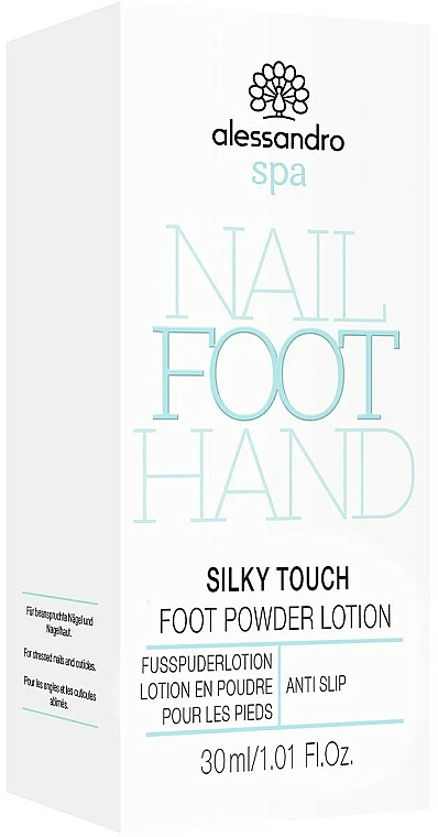 Chłodzący balsam do stóp - Alessandro International Spa Silky Touch Foot Powder Lotion — Zdjęcie N2