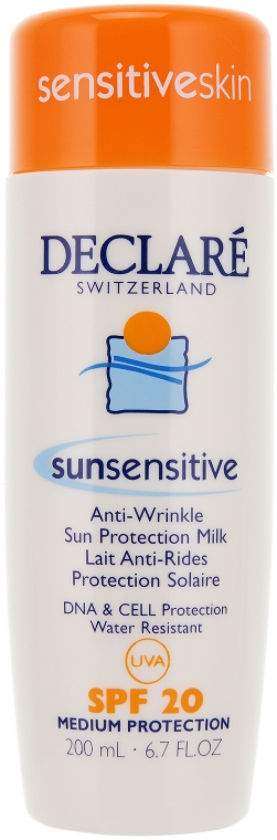 Przeciwzmarszczkowe mleczko do opalania (SPF 20) - Declare Sun Sensitive Anti-Wrinkle Sun Protection Milk SPF 20 — Zdjęcie N4